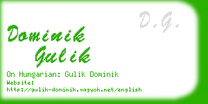 dominik gulik business card